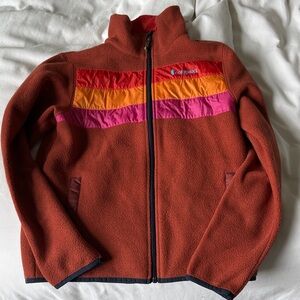 Cotopaxi Red and Orange Fleece Jacket